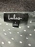 Lulus 100% Polyester Polka Dots Gray Casual Dress Size L - photo 7