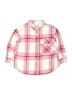 Zara Plaid Pink Long Sleeve Button-Down Shirt Size 6 - photo 1