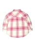 Zara Plaid Pink Long Sleeve Button-Down Shirt Size 6 - photo 2