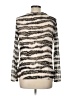 S.Oliver 100% Polyamide Animal Print Ivory Long Sleeve Blouse Size 10 - photo 2