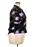 K Studio 100% Rayon Floral Black Short Sleeve Blouse Size 18 - photo 4