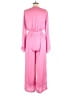 SNDYS. 100% Polyester Solid Pink Jumpsuit Size 4 - photo 2
