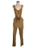 Nine West Solid Tan Jumpsuit Size S - photo 1