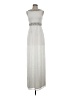 Mac Duggal 100% Polyester Metallic Silver Casual Dress Size 2 - photo 1