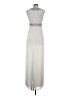 Mac Duggal 100% Polyester Metallic Silver Casual Dress Size 2 - photo 2