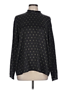 Vince. Long Sleeve Silk Top (view 1)