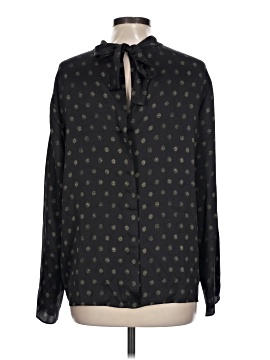 Vince. Long Sleeve Silk Top (view 2)