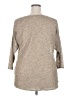 TWO by Vince Camuto Metallic Tan Pullover Sweater Size 2X - photo 2