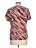 Notations Brown Short Sleeve Blouse Size L - photo 2