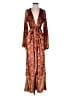 Free People Paisley Red Burgundy Jumpsuit Size S - photo 1
