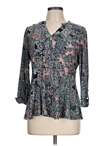 Roz & Ali 3/4 Sleeve Blouse (view 1)