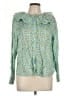 J.Crew Floral Green Long Sleeve Blouse Size L (estimated) - photo 1