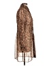 Unbranded Animal Print Brown Long Sleeve Blouse Size L (estimated) - photo 4