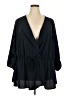BLOOMCHIC 100% Polyester Black 3/4 Sleeve Blouse Size 28 - photo 1