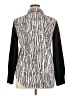 Lyssé Animal Print Silver Long Sleeve Blouse Size XL - photo 2