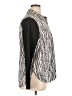 Lyssé Animal Print Silver Long Sleeve Blouse Size XL - photo 4