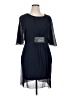 Unbranded Solid Blue Cocktail Dress Size 0X - photo 1