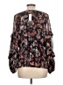 Maurices Black Long Sleeve Blouse Size L - photo 2