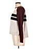 H&M L.O.G.G. Color Block Burgundy Pullover Sweater Size L - photo 5