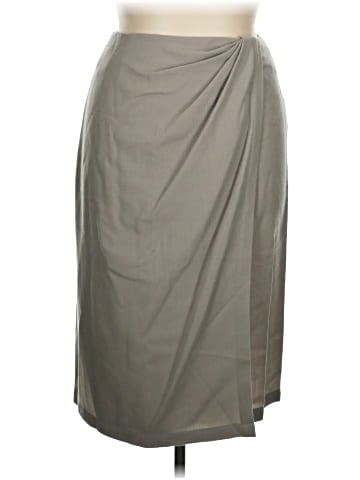 Linda Allard Ellen Tracy Wool Skirt (view 1)