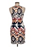 Glam Doll Graphic Aztec Or Tribal Print Ivory Cocktail Dress Size M - photo 2