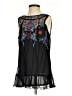 Lauren Conrad 100% Polyester Black Sleeveless Blouse Size S - photo 1