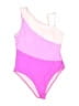 Unbranded Color Block Pink One Piece Swimsuit Size M - photo 1