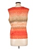 Rafael Orange Sleeveless Blouse Size L - photo 2