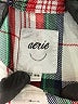 Aerie Plaid Silver Long Sleeve Button-Down Shirt Size M - photo 7