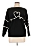 Aaeda Hearts Black Pullover Sweater Size L - photo 1