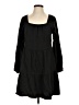 Amadi Solid Black Casual Dress Size S - photo 1