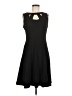 Alyx Solid Black Casual Dress Size 8 - photo 1