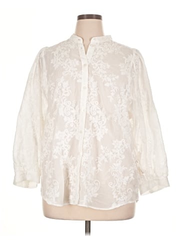 Pilcro by Anthropologie 3/4 Sleeve Blouse (view 1)