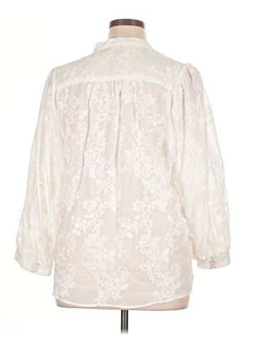 Pilcro by Anthropologie 3/4 Sleeve Blouse (view 2)