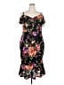 Siena Floral Black Cocktail Dress Size 2X - photo 1