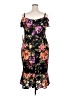 Siena Floral Black Cocktail Dress Size 2X - photo 2