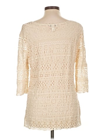 Christopher & Banks 3/4 Sleeve Blouse (view 2)