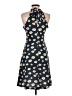 Ouges Polka Dots Blue Casual Dress Size S - photo 2
