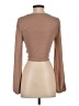 By Together Brown Long Sleeve Top Size S - photo 2
