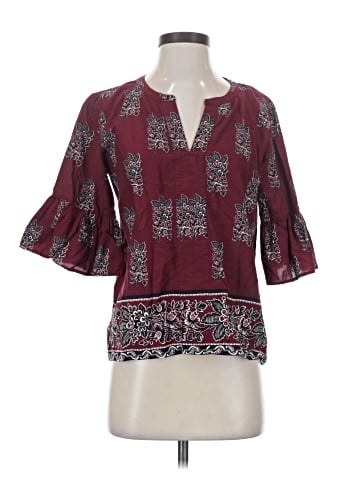 Ann Taylor Factory 3/4 Sleeve T-Shirt (view 1)