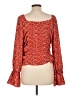 Gimmicks 100% Polyester Red Long Sleeve Blouse Size L - photo 2