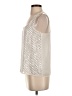 Bisou Bisou 100% Polyester Silver Sleeveless Top Size XS - photo 5