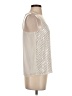 Bisou Bisou 100% Polyester Silver Sleeveless Top Size XS - photo 4