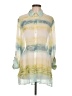 Chico's 100% Polyester Tie-dye Green 3/4 Sleeve Blouse Size Lg (2) - photo 1
