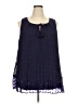Lane Bryant 100% Polyester Purple Sleeveless Blouse Size 24 - photo 1
