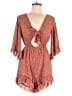 Shein 100% Polyester Hearts Red Romper Size 4 - photo 1