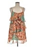 Forever 21 100% Polyester Tropical Orange Cocktail Dress Size M - photo 1