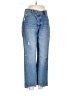 Stradivarius Hearts Blue Jeans Size 6 - photo 1