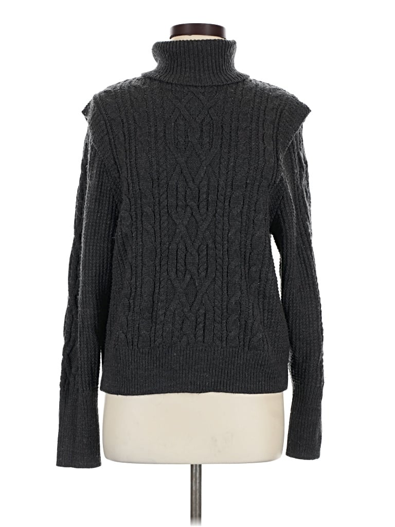 Pre-owned Skull Cashmere Turtleneck Sweater In Gray