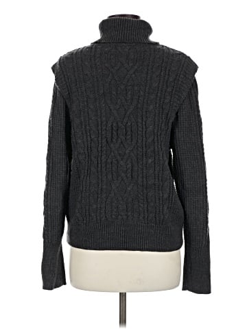 Skull Cashmere Turtleneck Sweater (view 2)
